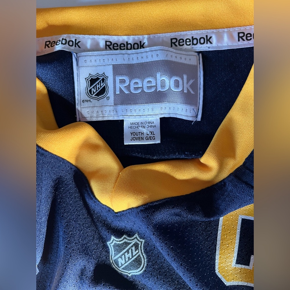 Reebok Buffalo Sabres NHL Hockey Jersey Reebok #29 Jason Pominville Y L-XL - Picture 2 of 7